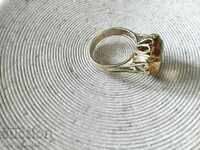 Атрактивен златен пръстен, Злато 585, Цитрин р 20, ок. 10 гр