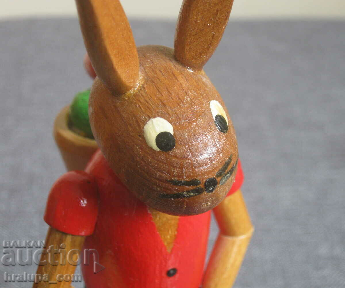Delivery of German Easter wooden toy rabbit
