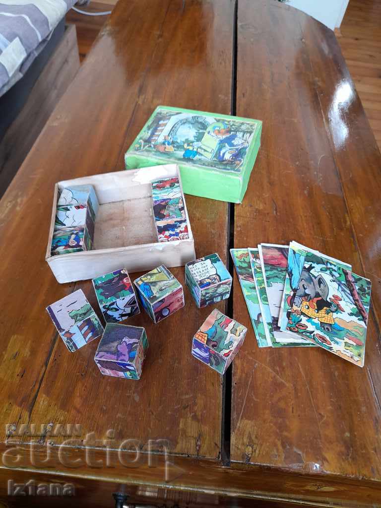 Delivery of An old childish game with cubes Delivery of An old childish game with cubes