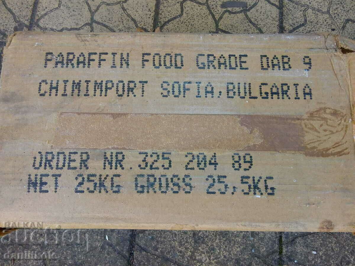 *$*Y*$* PLATE PURE PARAFFIN 5 KG - THE PRICE IS PER PLATE *$*Y*$* - 6