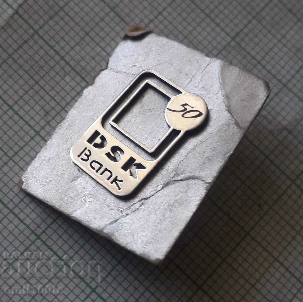 Auction Badge - 50 years DSK Bank Auction Badge - 50 years DSK Bank