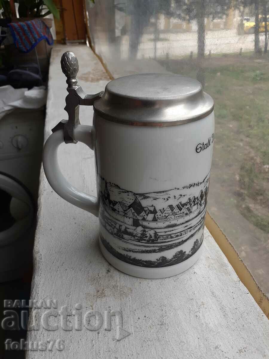 Old German beer mug KPM
