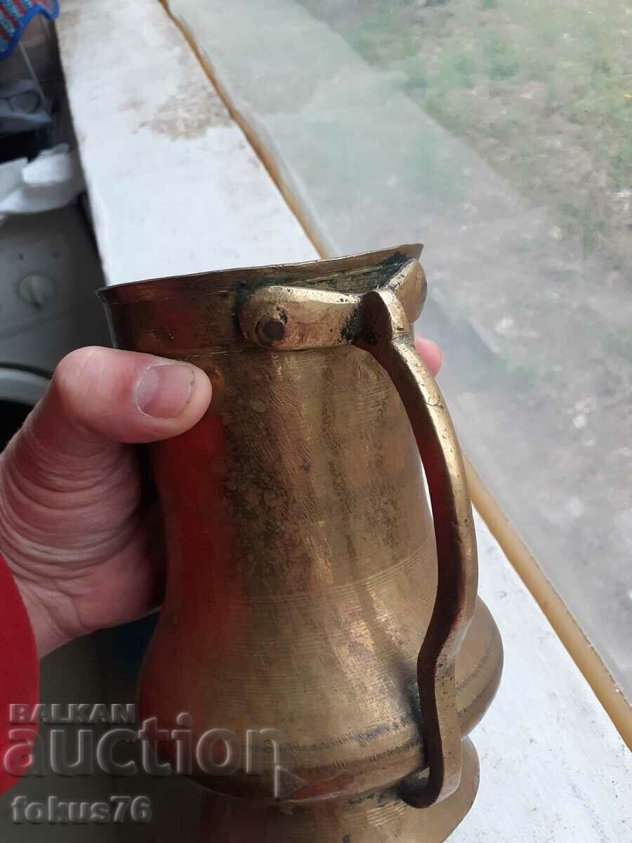 Old bronze mug, cup, jug - 6 Old bronze mug, cup, jug - 6