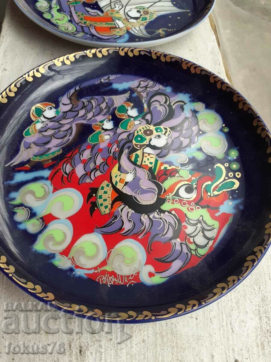 Auction Collectors wall plates Rozenthal porcelain 3 pieces Auction Collectors wall plates Rozenthal porcelain 3 pieces