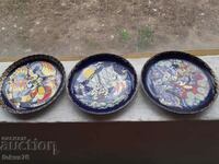 Collectors wall plates Rozenthal porcelain 3 pieces