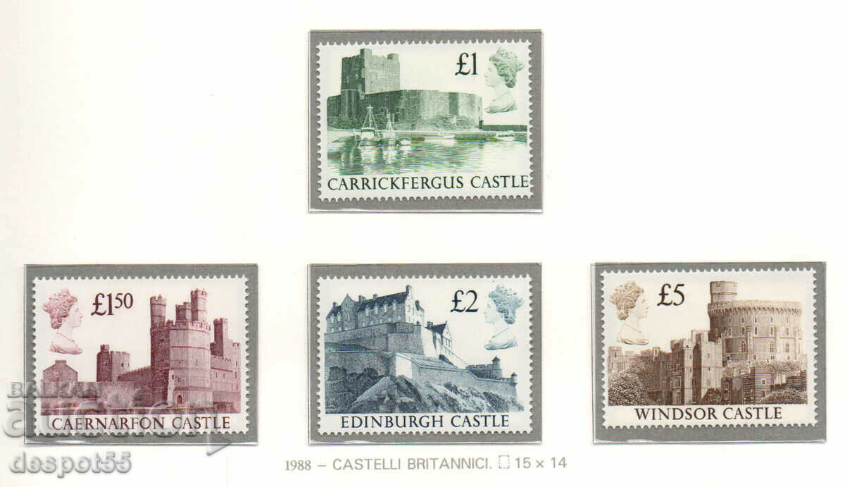 1988. Great Britain. British castles.