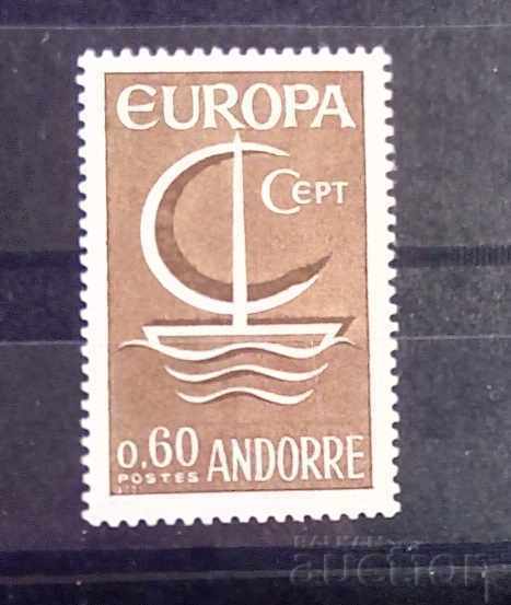 French Andorra 1966 Europe CEPT Ships MNH