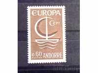 Andorra franceză 1966 Europa CEPT Nave MNH