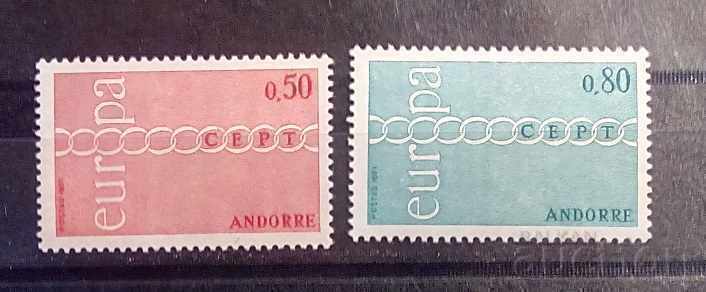 Френска Андора 1971 Европа CEPT 22 € MNH