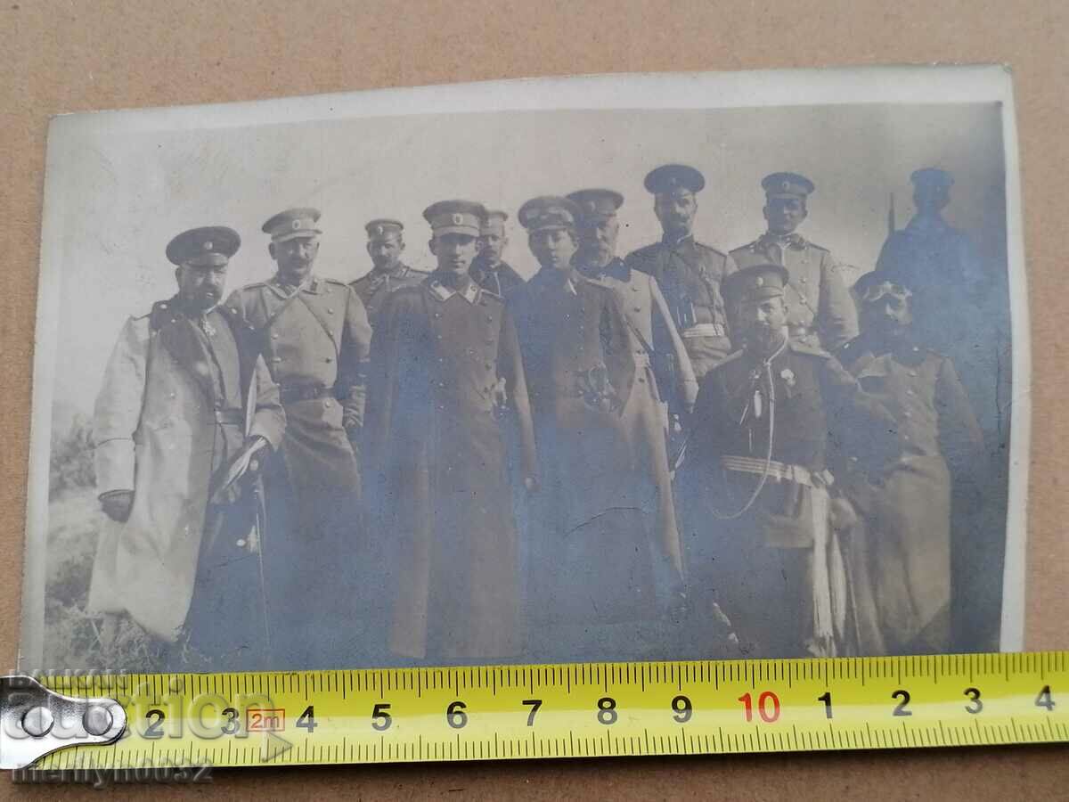 Auction Card photo Tsar BORIS and Prince Cyril at the WW1 front Auction Card photo Tsar BORIS and Prince Cyril at the WW1 front
