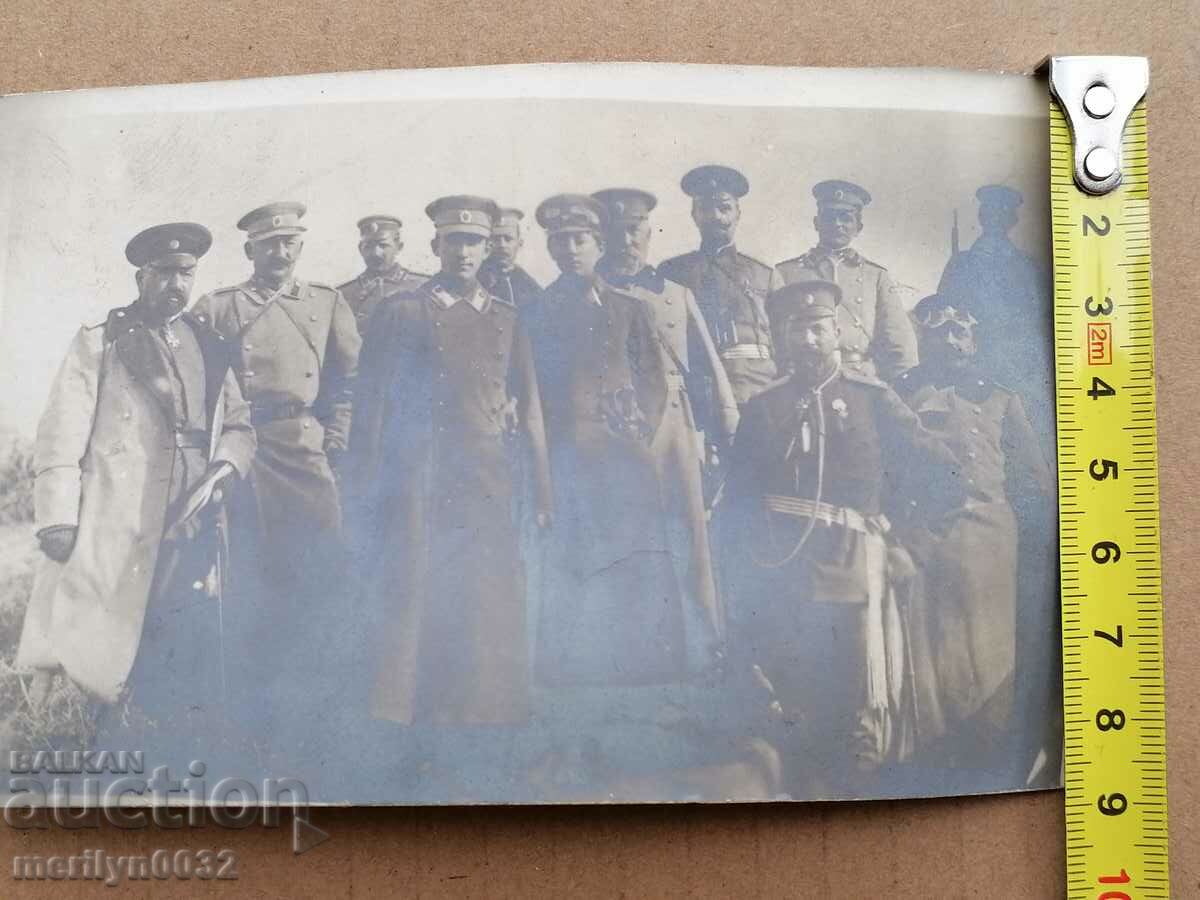 Card photo Tsar BORIS and Prince Cyril at the WW1 front - 6 Card photo Tsar BORIS and Prince Cyril at the WW1 front - 6
