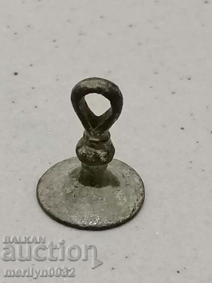 Παλαιά οθωμανική χάλκινη σφραγίδα Μοναδική