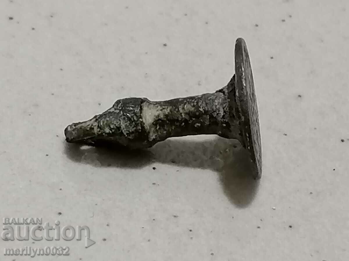 Old Ottoman bronze seal Unique - 6