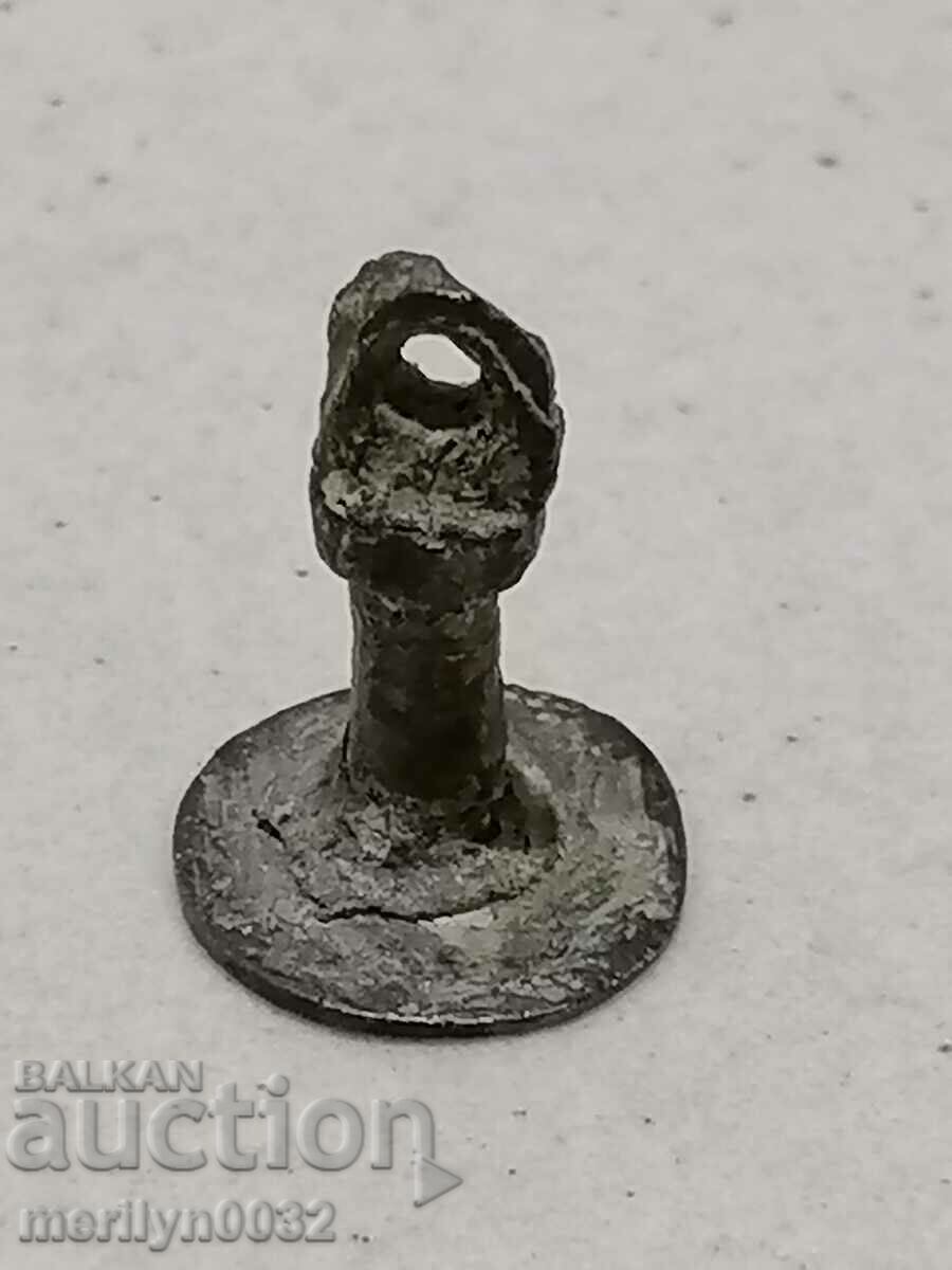 Sigiliu vechi de bronz otoman Unic Sigiliu vechi de bronz otoman Unic