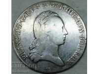 Австрийска Нидерландия 1 талер 1795 Н -Гюнцбург  Франц II