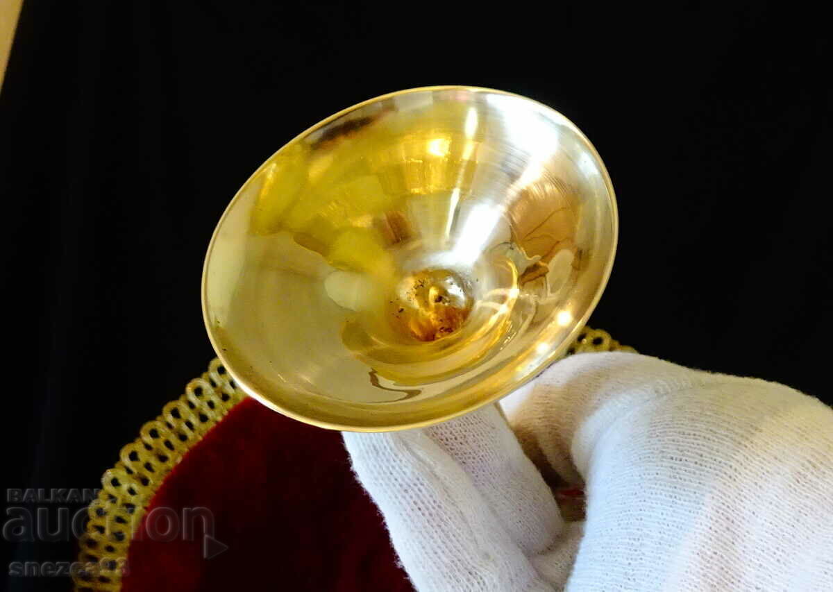 Bronze goblet, wine glass 24.5 cm - 5