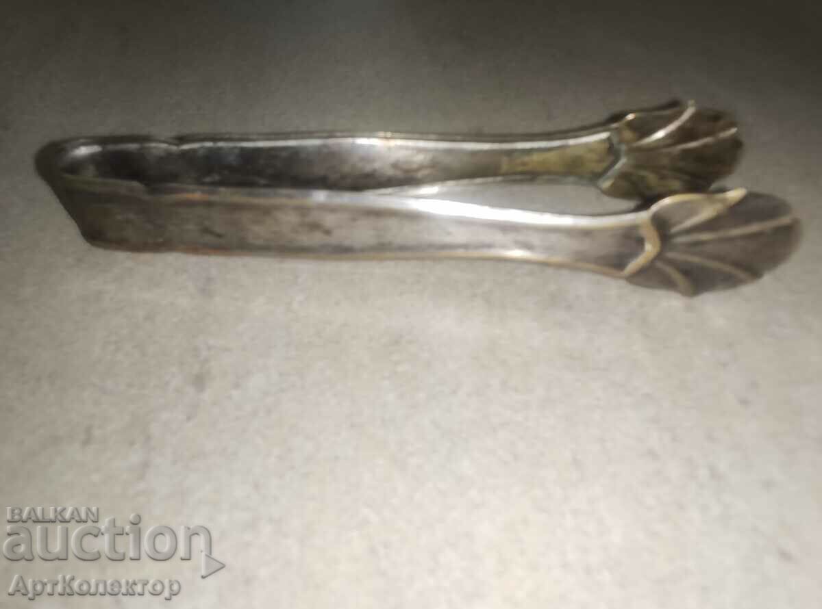 Pinch ice sugar tongs old Art Nouveau silver plated - 5 Pinch ice sugar tongs old Art Nouveau silver plated - 5