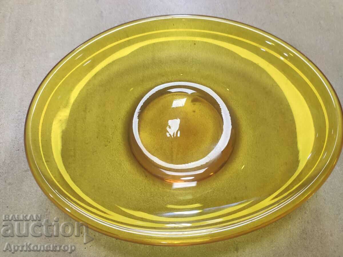 Old Morano / Murano glass handmade fruit bowl