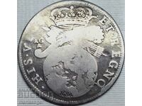 Неапол 20 грана Италия Карло II "Глобус" 25-26мм сребро