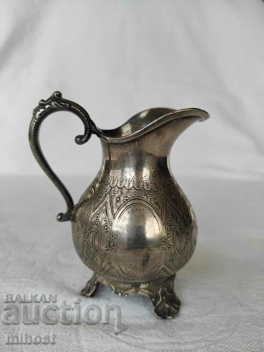 Victorian silver plated milk jug