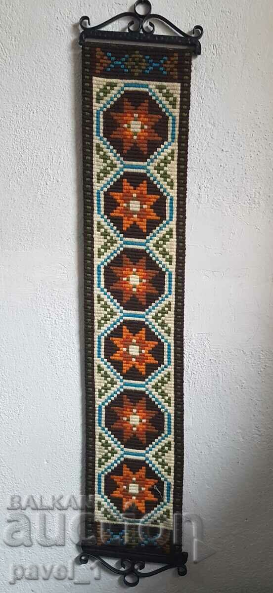 Hand woven panel, wall carpet
