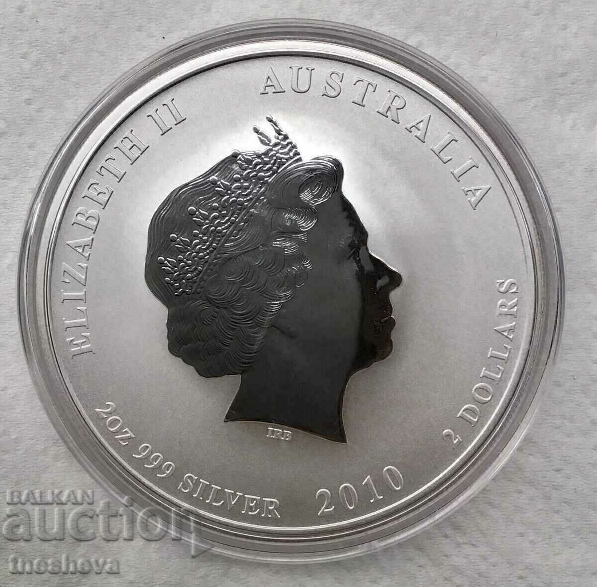 2 oz. Lunar, Year of the Tiger 2010-UNC with price 420.00 BGN | € 214.74 2 oz. Lunar, Year of the Tiger 2010-UNC with price 420.00 BGN | € 214.74