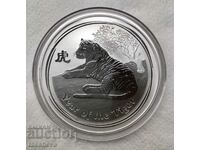 2 oz. Lunar, Year of the Tiger 2010-UNC