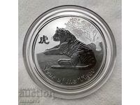 2 oz. Lunar, Anul Tigrului 2010-UNC