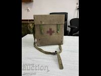 Παλιά ιατρική τσάντα / κιτ πρώτων βοηθειών. #3751