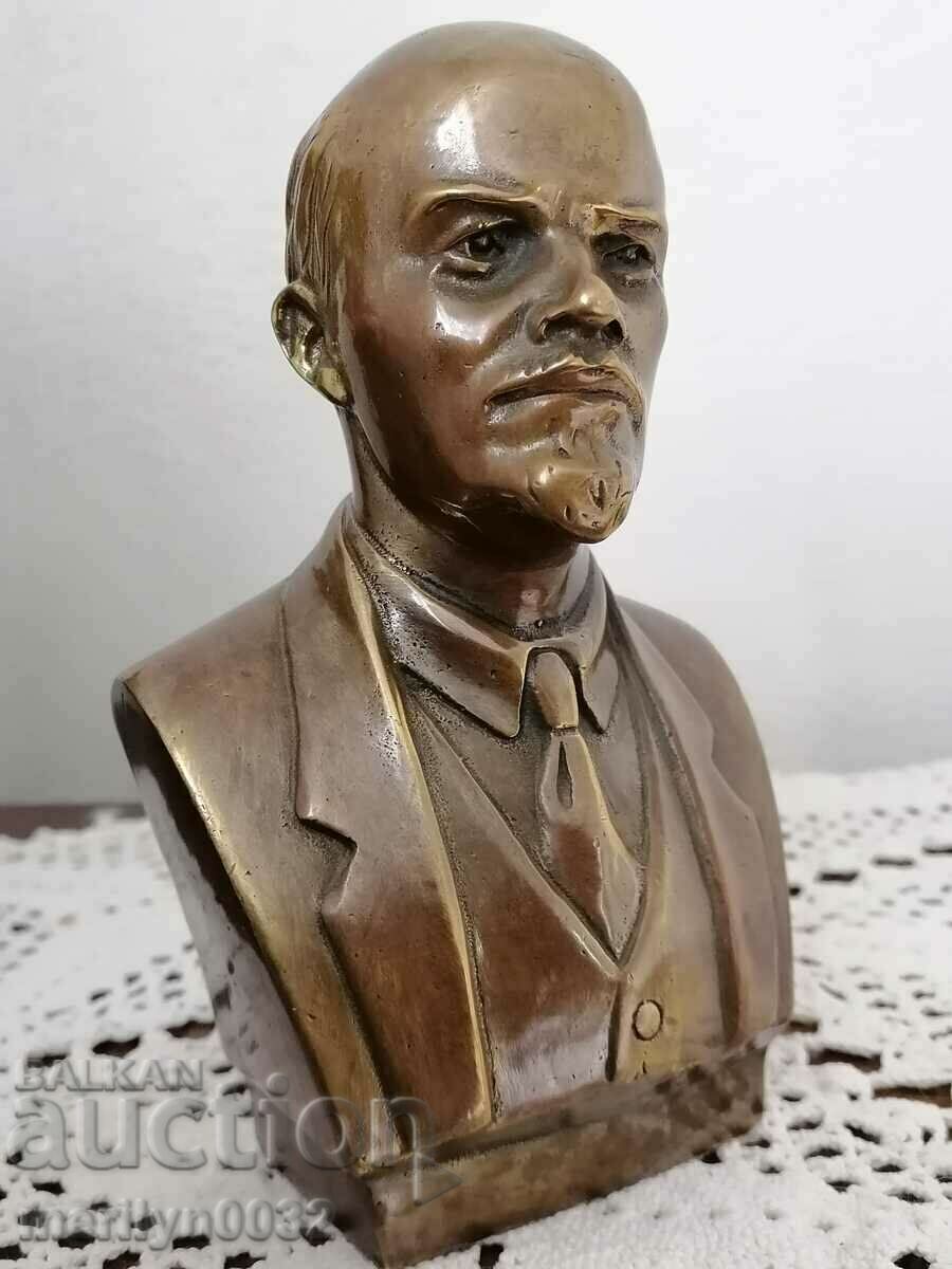 Бюст на Ленин бронз 60-те години СССР фигура статуетка