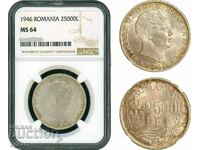 Romania, Mihai I, 25,000 lei 1946, Bucharest Mint,