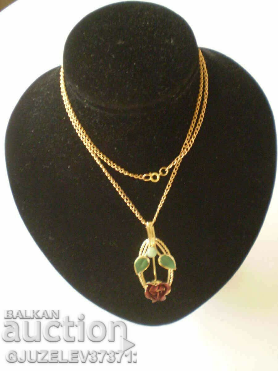 women's necklace with flowers women's necklace with flowers