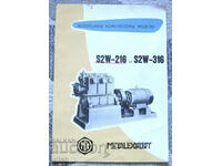 Μπροσούρα 1954 Metalexport Compressor S2W-216 S2W-316