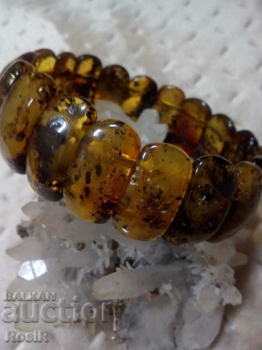 Delivery of Natural green amber bracelet