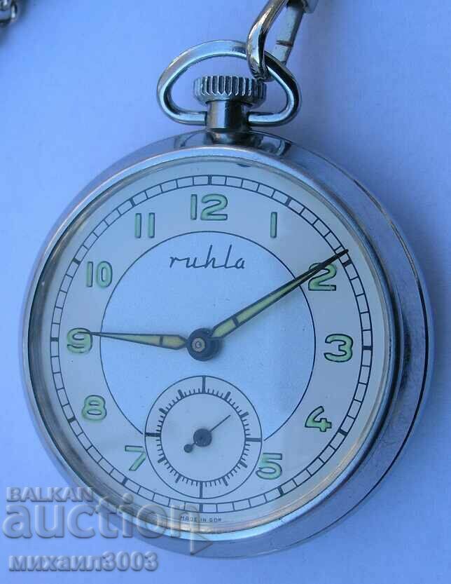 GERMAN RUHLA POCKET WATCH FROM THE 1970s