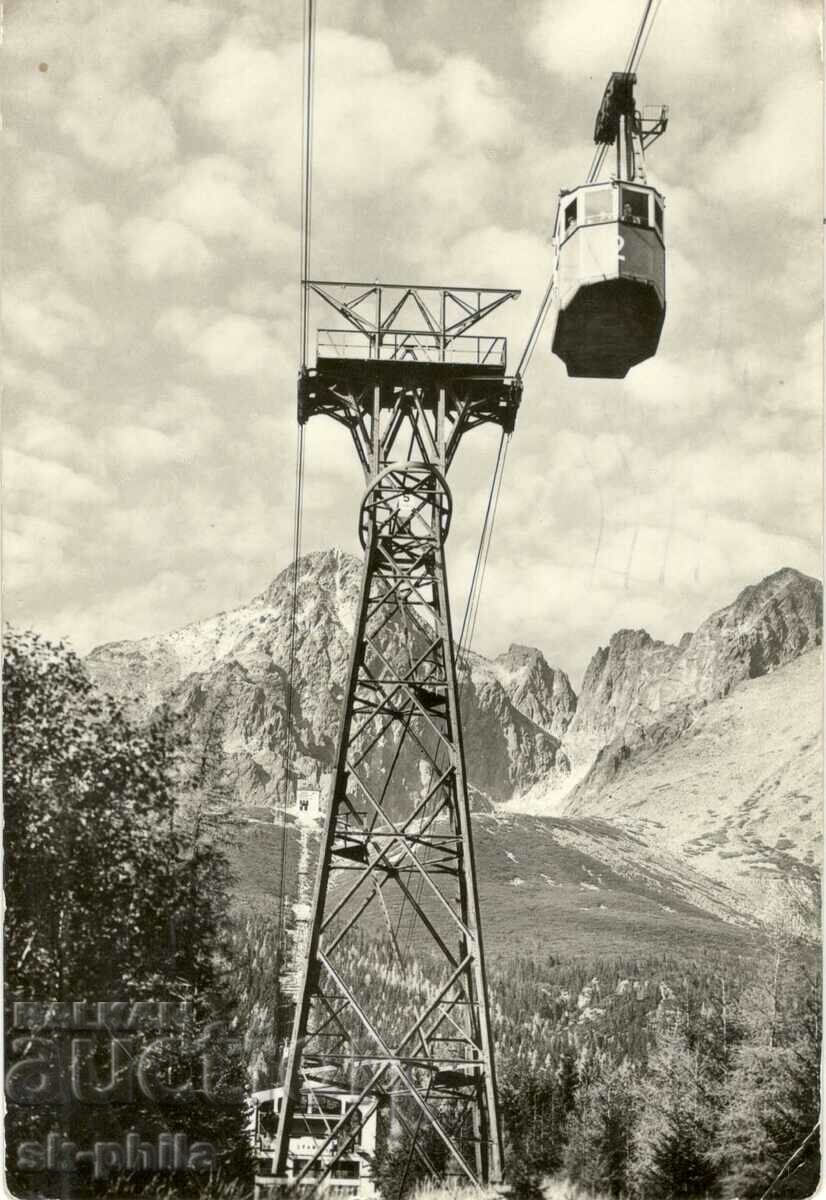 Old postcard - High Tatras, Lift