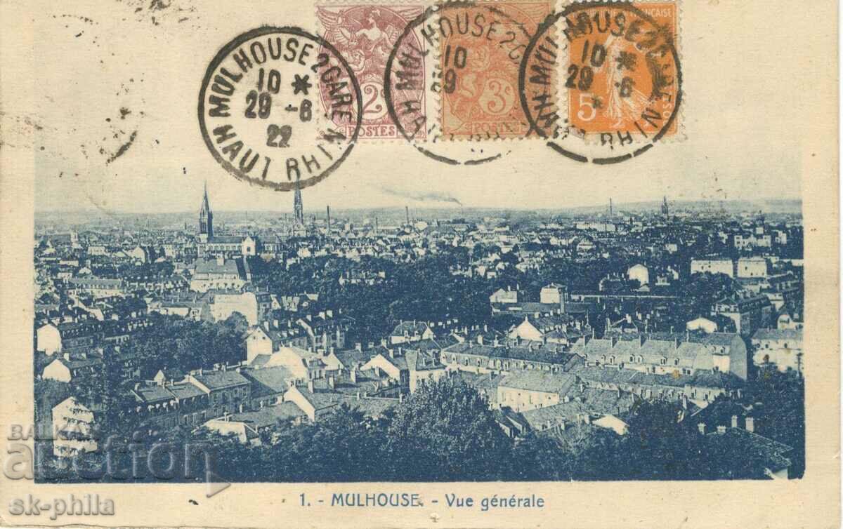 Παλιά καρτ ποστάλ - Mulhouse, γενική άποψη