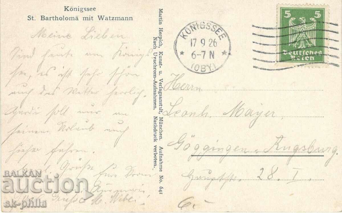 Old postcard - Alps, Königssee with price 2.20 BGN | € 1.12 Old postcard - Alps, Königssee with price 2.20 BGN | € 1.12