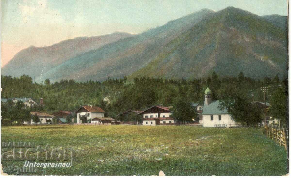 Old postcard - Alps, Untergreno
