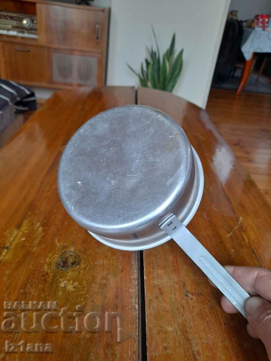 Old aluminum pan, frying pan, casserole - 5