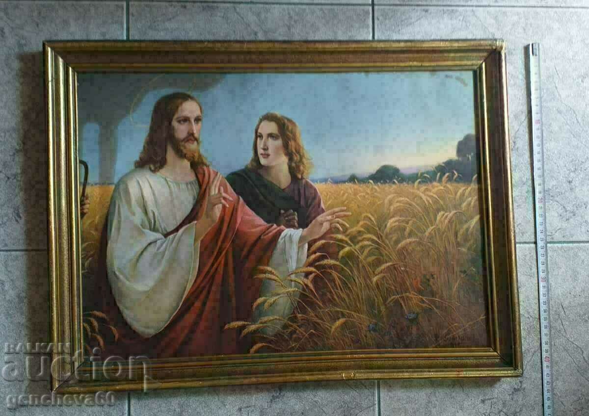 Large old Revival lithograph/signature with price € 21.00 | 41.07 BGN