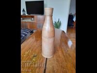 Old wooden bottle, bottle
