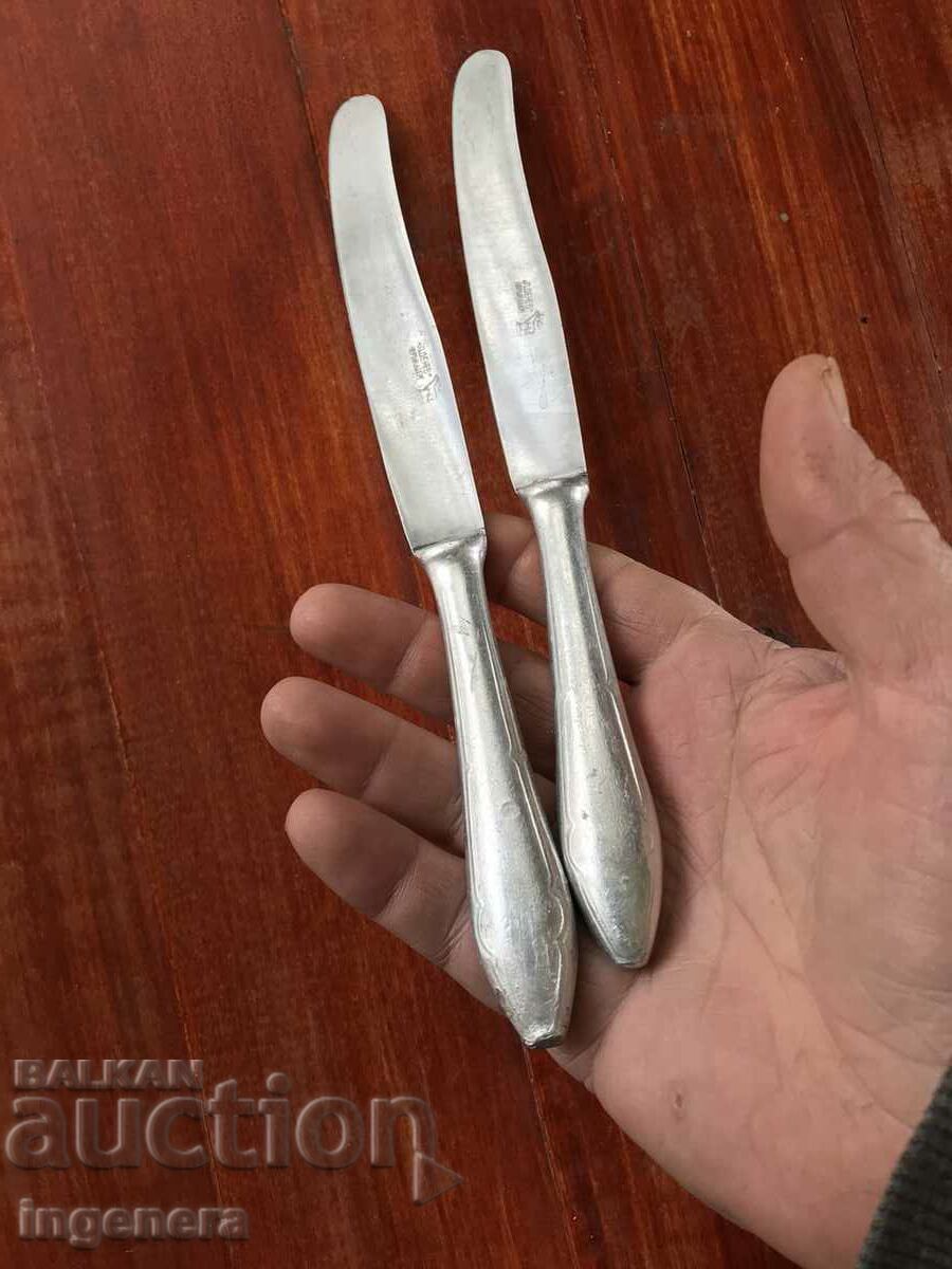 SERVICE KNIFE ANTIQUE-P. DENEV GABROVO ELENCHE-2 PCS - 5 SERVICE KNIFE ANTIQUE-P. DENEV GABROVO ELENCHE-2 PCS - 5