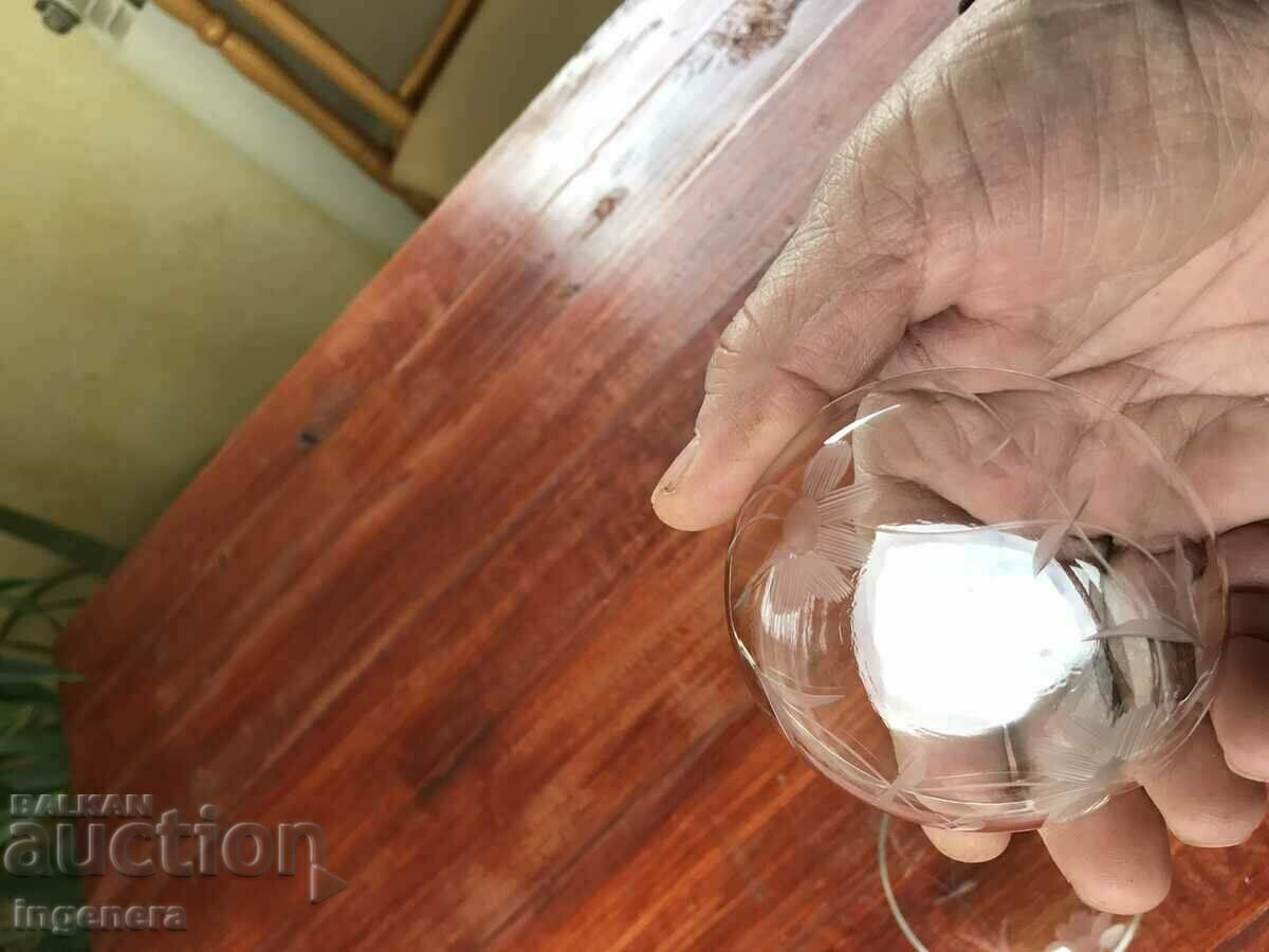 BOWL DISH GLASS ENGRAVED FOR WHITE SWEET-2 PCS - 5 BOWL DISH GLASS ENGRAVED FOR WHITE SWEET-2 PCS - 5