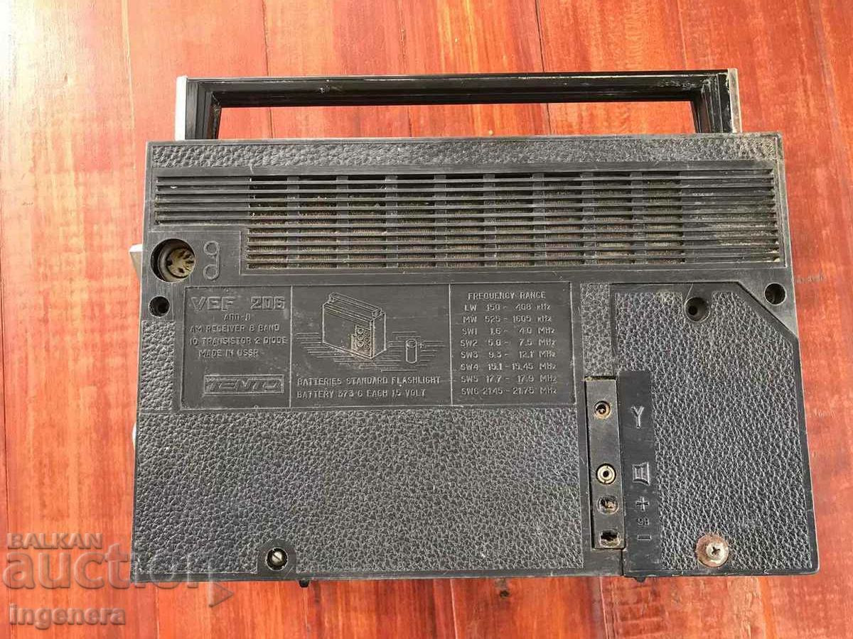 RADIO TRANSISTOR RADIO VEF 206 VEF - 6 RADIO TRANSISTOR RADIO VEF 206 VEF - 6