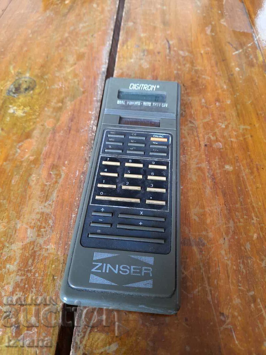 Old calculator Zinser, Digitron Old calculator Zinser, Digitron