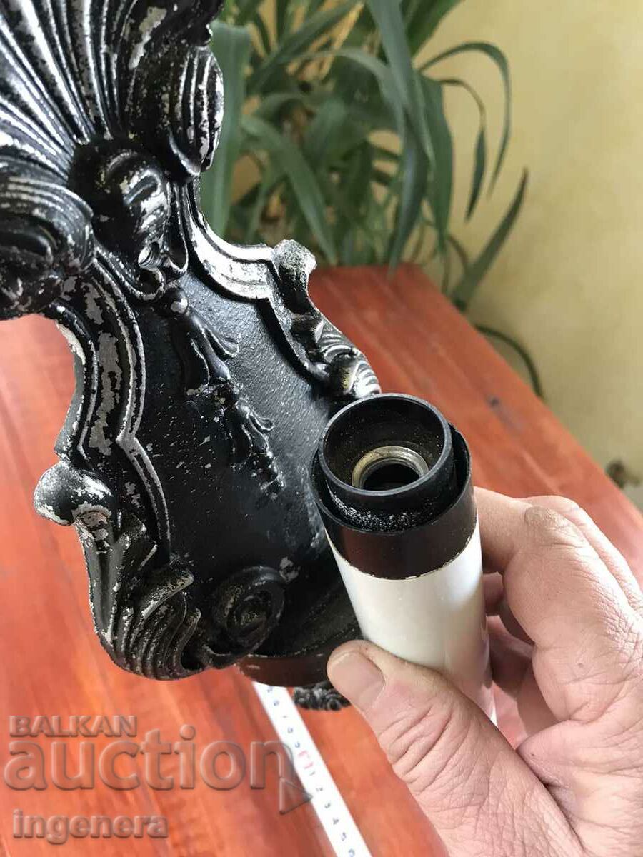 SQUARE LAMP FOR WALL METAL ALUMINUM CAST WITH E14 SOCKET - 5 SQUARE LAMP FOR WALL METAL ALUMINUM CAST WITH E14 SOCKET - 5