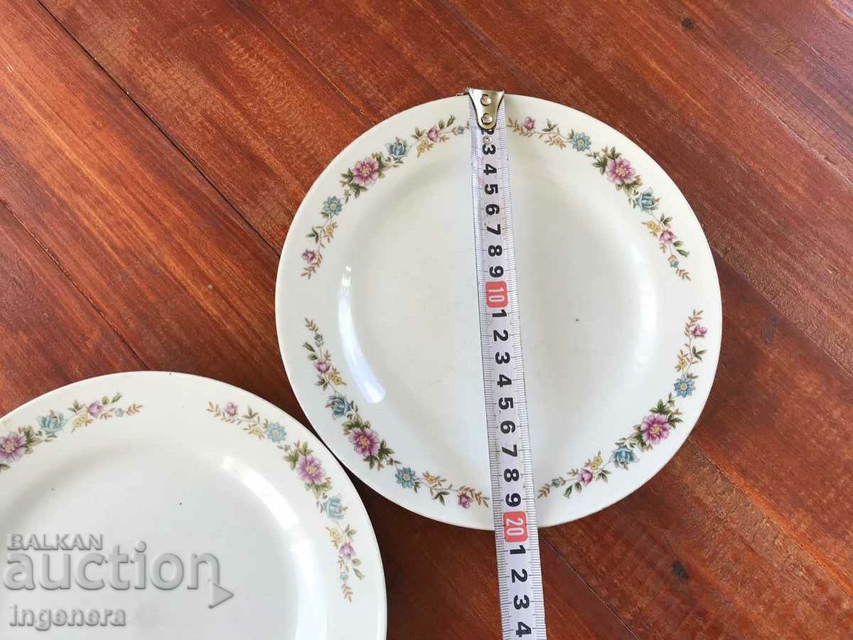 PORCELAIN PLATE-2 PCS. FOR COLLECTION with price 4.00 BGN | € 2.05 PORCELAIN PLATE-2 PCS. FOR COLLECTION with price 4.00 BGN | € 2.05