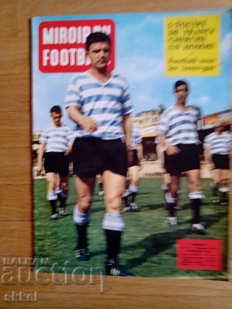 Revista de fotbal Miroir du Football numărul 11 noiembrie 1960