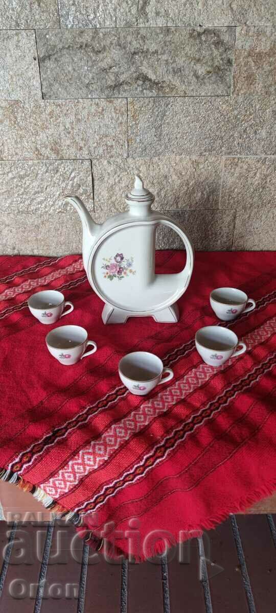 Delivery of OLD BULGARIAN PORCELAIN SERVICE FOR HEATED BRANDY Delivery of OLD BULGARIAN PORCELAIN SERVICE FOR HEATED BRANDY